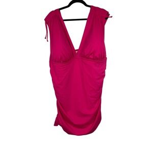 Swimsuits for All One Piece Swimsuit Size 26 Pink Modest